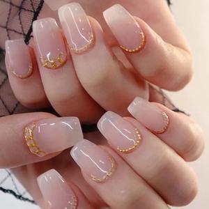 Vente en gros usine : Faux ongles faits main, sur mesure, pour manucure française, couvrance complète ou partielle, pour professionnels du nail art, CE - Product Image 1