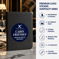 Etiquetas Adhesivas de PVC Premium para Portafolios de Diseñadores Creativos, Etiquetas Artísticas para Empaquetado de Galerías y Marca de Mercancía