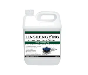 LSY 2:1 Black Fast Cured 100% Solid Self-leveling Seamless Waterborne Epoxy Primer For Floor And Countertops Coating