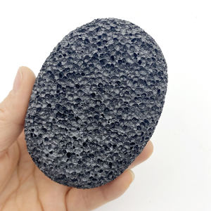 Piedra Pómez de Lava Negra Natural, Forma Ovalada, Herramienta Exfoliante para el Cuidado de los Pies, Pedicura, Manicura, Elimina Callosidades, Uso Médico - Product Image 4