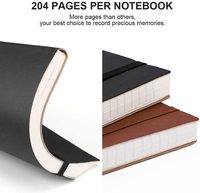 Carnet de notes en cuir PU personnalisé avec logo, format professionnel, couverture souple/dure, coffret cadeau, agenda pour le bureau et l'école
