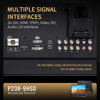 Monitor de Director de Transmisión SEETEC P238-9HSD de 23.8 Pulgadas IPS para Entrada 3G-SDI, Full HD 1920x1080, Contraste, Altavoz Integrado, Escritorio, OEM