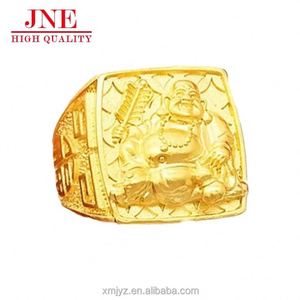 Gold-Plated Maitreya Buddha Rings For Men And Women's Rings For The Middle-Aged And <strong>Elderly</strong> - Product Image 1