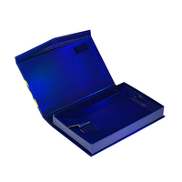 Boîtes rigides magnétiques personnalisées du fabricant avec fermeture magnétique, impression quadricolore, revêtement, ensemble cadeau artisanal pour raquette de table