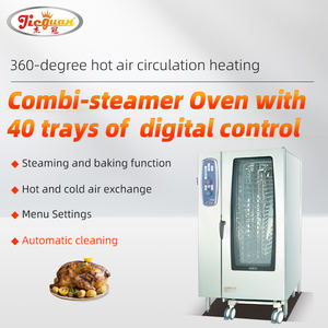 완전 자동에 가장 적합한 20 개의 트레이가 있는 전기 레스토랑 및 호텔 용품 콤비 찜기 오븐 - Product Image 3