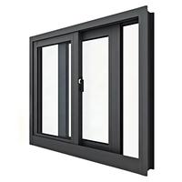Ventana Corredera de Aluminio de 2 Vías con Certificación NFRC AS2047 de AOSTTER, Vidrio Templado Resistente a Huracanes, Riel Oculto para Villa
