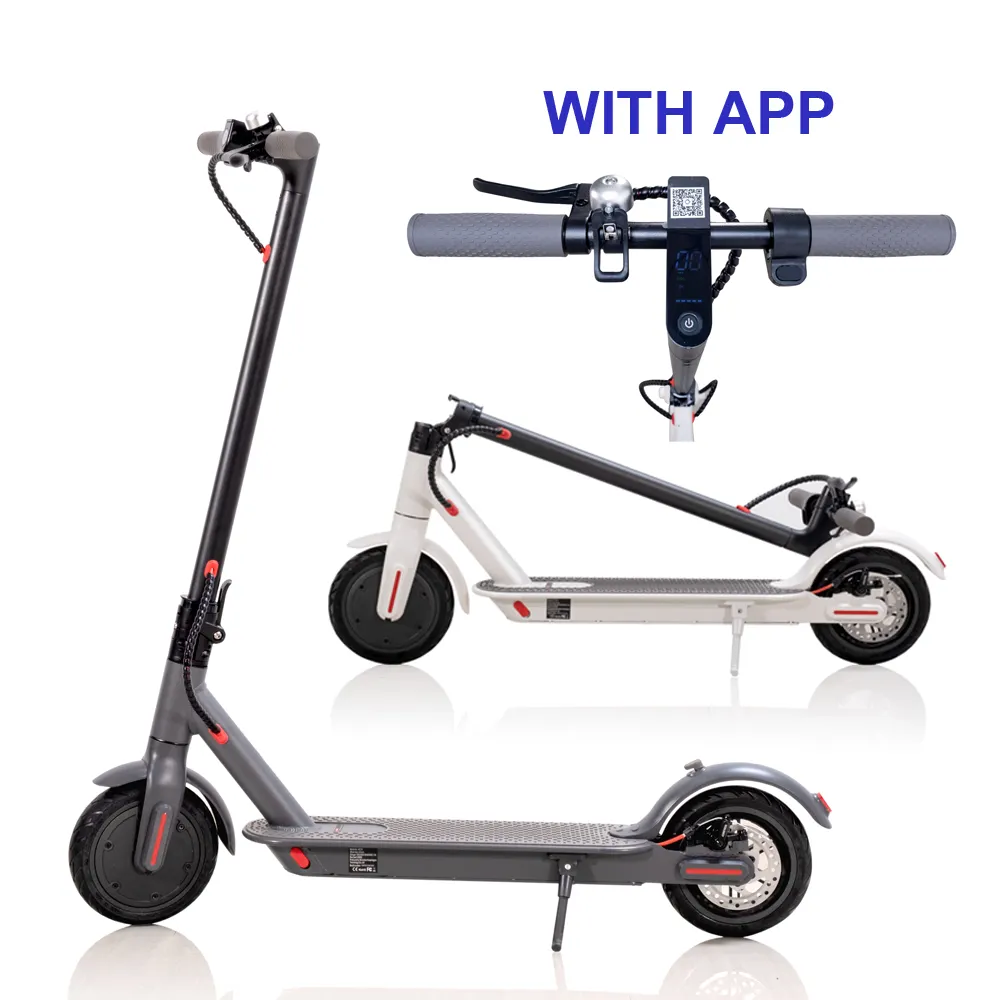 8.5 inch 36V 350w mi m365 best electric scooter for adults with APP with CE FCC ROHS OEM ODM EU and US warehouse