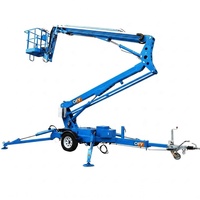 OFY 24M Hydraulische Hubarbeitsbühne 200kg Traglast Kleine Elektrische Anhänger-Hubarbeitsbühne mit CE 360° Rotation Multifuel