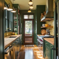 Cuisine de luxe intégrée Senger Fancy Villa : Meubles de cuisine modernes en bois américain, designs contemporains