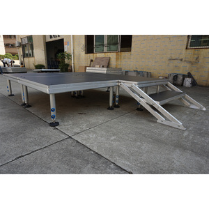 Height adjustable modular performance aluminum <b>stage</b> outdoor event <b>stage</b> - Product Image 5