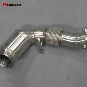 ท่อลงสเตนเลสสตีลขัดเงา สำหรับ M850I G14 G15 G16 X5M X5 G05 G30 M550I N63 - Product Image 6