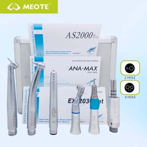 ชุดอุปกรณ์ทันตกรรมแบบกดปุ่ม N-SK รุ่น Ex-203c หัวกรอฟันแบบลมหมุนความเร็วต่ำ 45 องศา พร้อมหัวต่อแบบ Contra Angle 2/4 รู และเครื่องขูดหินปูน - Product Image 1