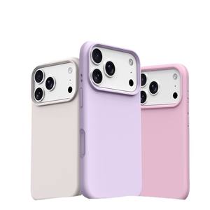 Funda de Silicona Líquida de Lujo para Teléfono Apple iPhone 17 Pro Max, Nueva, con Orificio Grande, Magnética, Protección Total - Product Image 1