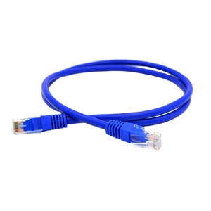 Câble réseau Ethernet <span class=keywords><strong>RJ45</strong></span> LAN <span class=keywords><strong>UTP</strong></span> <span class=keywords><strong>CAT</strong></span> <span class=keywords><strong>6</strong></span> bleu, câble Internet, câble de réseau - Product Image 1