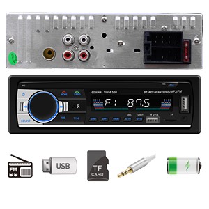 Lecteur <span class=keywords><strong>MP3</strong></span> de voiture 2 <span class=keywords><strong>USB</strong></span> 1DIN Autoradio pour FM AUX <span class=keywords><strong>SD</strong></span> <span class=keywords><strong>MMC</strong></span> WMA Amplificateur stéréo Lecteur MP4 Charge rapide 2.1A - Product Image 2
