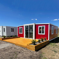 Maison de conteneur en acier de luxe à 4 chambres, norme australienne, 20 pieds/40 pieds, maison préfabriquée modulaire, extensible, salle de bain, cuisine, bureau, villa