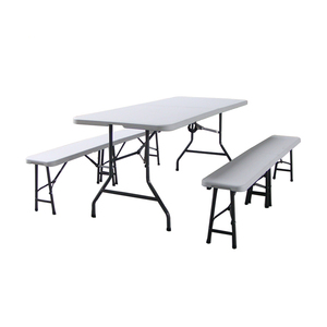 Mesa Plegable, Pliante de Mesa, molde de soplado HDPE 6 pies plástico Plegable banquete evento Catering Mesa - Product Image 2