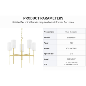 Lustre Olivia, cadre moderne en laiton satiné avec abat-jour en colonne de <span class=keywords><strong>lin</strong></span>, bras <span class=keywords><strong>lin</strong></span>éaires, plafonnier, <span class=keywords><strong>suspension</strong></span> à chaîne réglable - Product Image 3