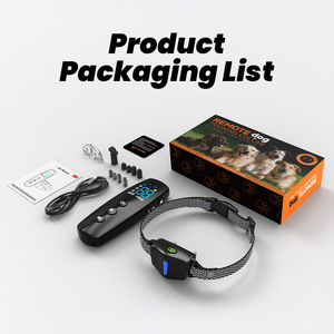 Dog Trainer Color Screen Remote <b>Control</b> <b>Bark</b> Suppressor Electric Shock Collar One-To-One Training Equipment For Pets - Product Image 5