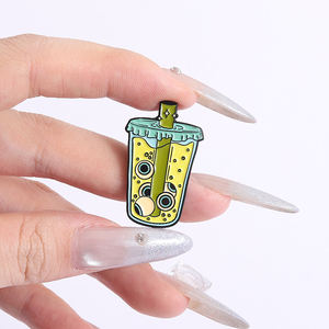 Halloween Horror bulbo oculare bevanda smalto spilla scheletro spilla succo di dente risvolto gioielli regalo all'ingrosso - Product Image 4