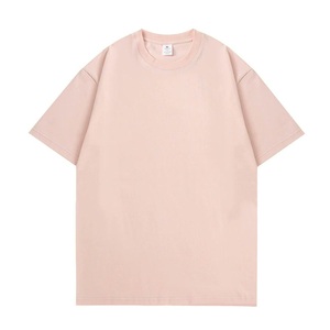 เสื้อยืดคอตตอน 100% หนัก 220 กรัม แบบสั่งทำพิเศษ OEM ODM ทรงโอเวอร์ไซส์ คอกลม แขนสั้น ไม่มีลาย พร้อมสกรีนโลโก้ - Product Image 3
