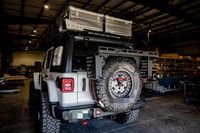 Spedking Offroad 4x4 Auto Accessoires En Acier Arrière Pneu De Secours Utilitaire Panier Général Pour Jeep WRANGLER JL JK