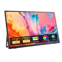 Eimio Monitor Portátil Inalámbrico de 17 Pulgadas, Plug and Play, Batería Integrada, Pantalla Portátil, Extensor de Pantalla para Laptop, OEM