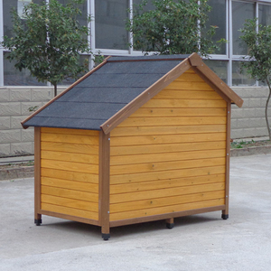 บ้านสุนัขไม้ลวดลายทึบสำหรับสุนัขที่ใช้เป็นผ้าม่านที่สะดวกและมีสไตล์ - Product Image 5
