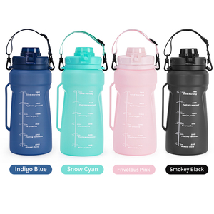 Botella de Agua Plegable Inteligente de Silicona Transparente Portátil al por Mayor con Pajita, Personalizable, de 2L, para Niños - Product Image 2