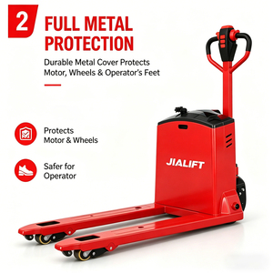 Jialift Sl15s6 Sl20s6l Electric Pallet Truck 1500 2000kg Load Capacity Walkie Warehouse <b>Transport</b> - Product Image 6