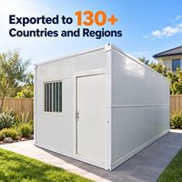 Maison conteneur pliable avec options de panneaux en laine de roche ou en PU pour l'hébergement de projets et les bâtiments temporaires