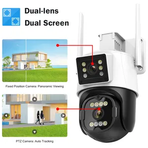 3MP and 3MP 6MP Wireless CCTV Outdoor Surveillance 3.6mm PTZ Tandem Camara De Seguridad ICSEE WIFI Camera de Seguranca Network