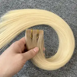 Wholesale Tape Ins Extension Human Hair Russian Remy Seamless Double Drawn Tape In Hair Extensions 100% Human Hairs