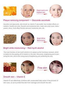 Crema facial orgánica suave con vitamina C para todo tipo <span class=keywords><strong>de</strong></span> pieles, blanquea y se desvanece, manchas oscuras y pecas, uso nocturno - Product Image 6