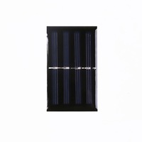78x48MM 2V tout noir bricolage époxy panneau solaire chargeur lumière jouets lampe de poche monocristallin PERC panneau solaire Module projets de bricolage