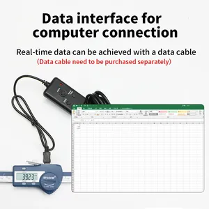 SHAHE Regla de escala lineal de tipo Horizontal Escala lineal de acero inoxidable Pantalla LCD Pulgadas Calibrador métrico Escala Herramientas de medición - Product Image 5