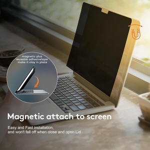 Film de protection magnétique anti-espionnage et anti-lumière bleue pour écran d'ordinateur portable grande taille personnalisé pour Macbook Air, anti-traces de doigts - Product Image 5
