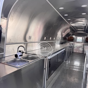 Remorque à café en acier inoxydable Food Stall <span class=keywords><strong>Foodtruck</strong></span> Trailer Salade Concession Food Trailer Mobile Food Cart On Wheels - Product Image 4