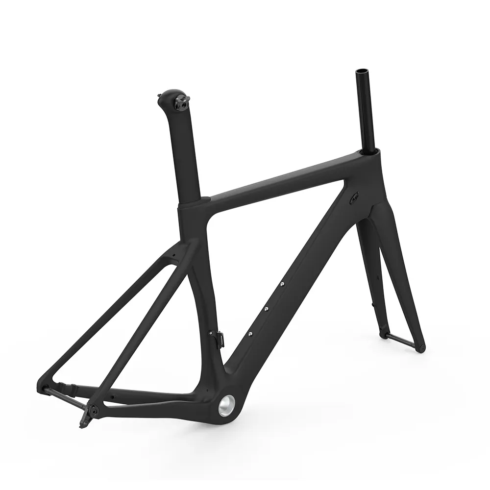 Marco de bicicleta de carretera Aero de alta calidad 48 / 51 / 54 / 56 cm T800 fibra de carbono 700c cuadro de bicicleta para piezas de ciclismo