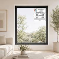 Ventana Fija de Aluminio Antipolvo, Ventana de Vidrio Sellada para un Ambiente Interior Moderno y Silencioso