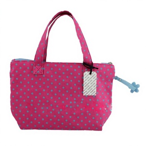 Bolsa de Viaje Mission Mini, Linda, con Dibujos Animados, para Mujer, Moderna, Bohemia, de Algodón Laminado, con Estampado Floral, Impermeable, con Cierre de Cremallera, Asa de Goma, Portátil, 3L - Product Image 1