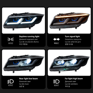 AURON Auto Lighting 12V New LED Headlights 36W 6000 lm Dual Color Retrofit Upgrade for 3 Series E90 2005-2012 6000K DRLS D2H - Product Image 4