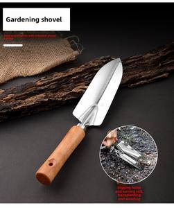 Ensemble de jardinage en acier inoxydable robuste pour femmes avec manche en bois sécateur gants fournitures dans un panier - Product Image 3