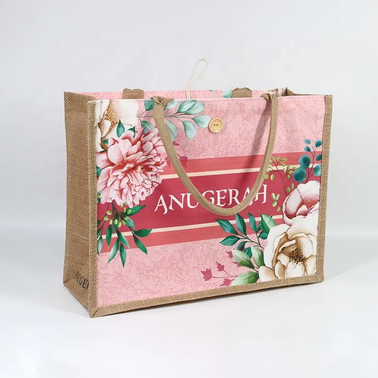 Bolsa de yute de arpillera personalizada, embalaje de boda de lona, regalos