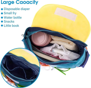 Novo Design de Mochila Montessori Busy <span class=keywords><strong>Board</strong></span> - Brinquedo Sensorial para Crianças de 1 a 3 Anos, Presente Educacional para Meninos e Meninas com Autismo - Product Image 5