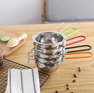 DFM03 400ml 480ml 600ml Marmite à double fond en acier inoxydable pour la fonte du chocolat, la fabrication de bonbons et de bougies, acier 18/8 - Product Image 3