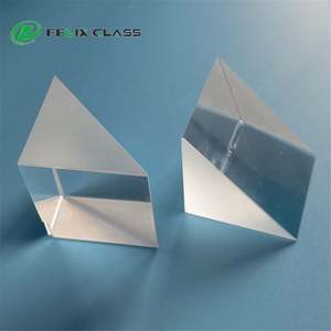 ปริซึมสามเหลี่ยมมุมฉาก 90 องศา วัสดุแก้วออปติคอล FELIX BK7/K9/CaF2/ฟิวส์ซิลิกา หรือวัสดุ IR - Product Image 1