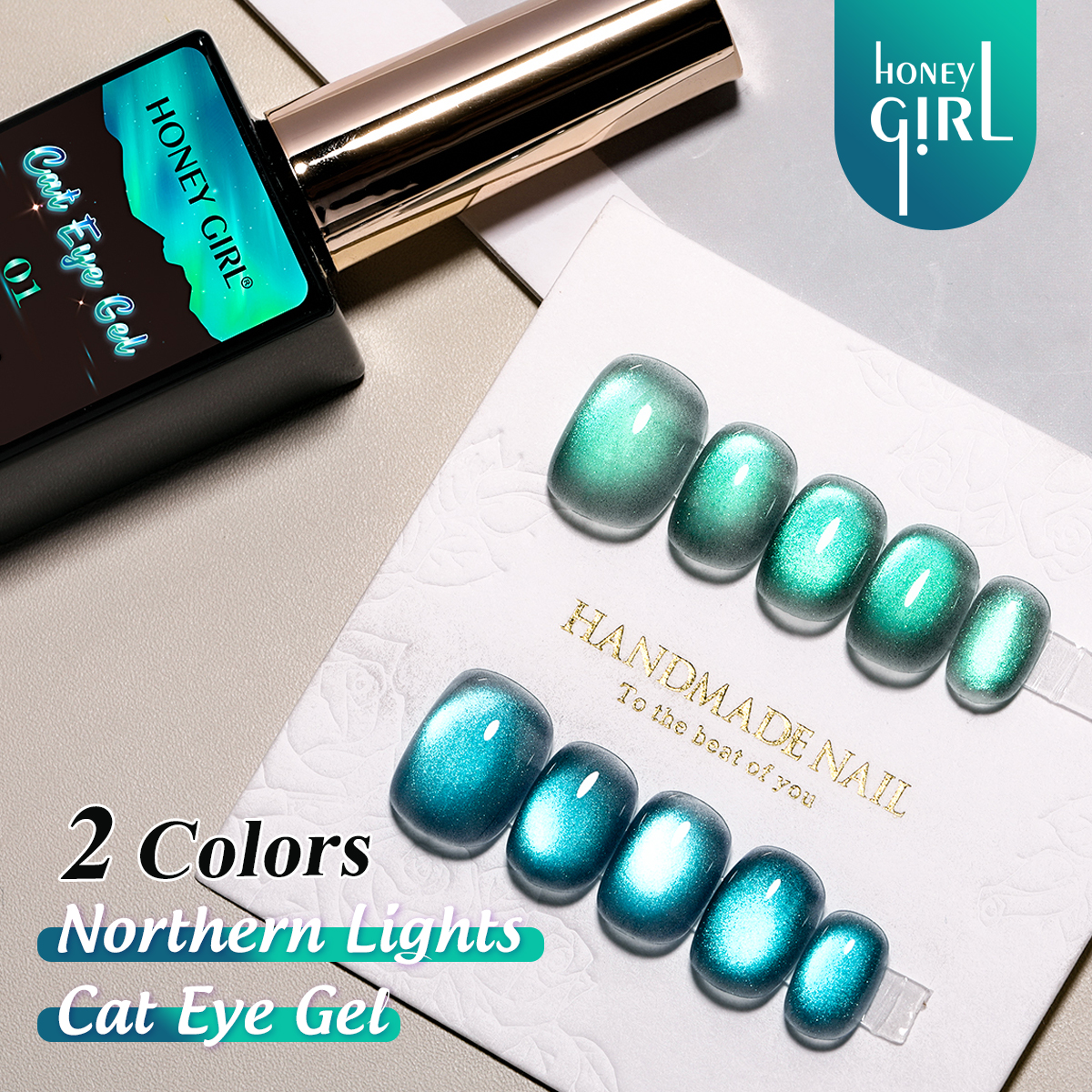 Ensemble de 2 vernis gel bleu ciel