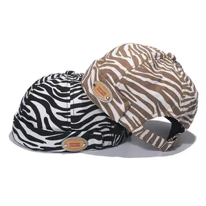 herren hipster beanie Suppliers-ShangYi Baumwolle Zebra druck Mode Vermieter Mütze Hipster Hip Hop taillierte Mützen für Männer