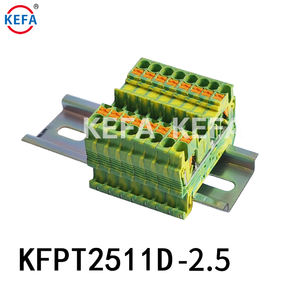 יעילות גבוהה kefa KFPT2511-2.5 המגרש 5.2 מ "מ 600v 20a 20a מסוף בלוק מחבר גריי וכתום - Product Image 6